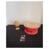 Vintage Sewing Box & Pin Cushion