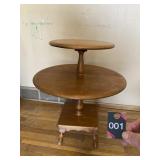 Mid Century Table 31.5"Hx26"D