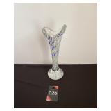 9" Hand Blown Art Glass Bud Vase