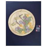 Stone Humming Bird Decor 11.5"D