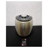 Vintage Metal Cookie Jar
