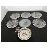 Vintage Dessert Plates & Misc