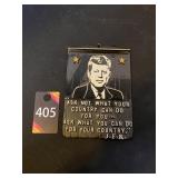 Cast Iron JFK Wall Plaque