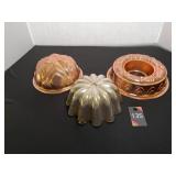 Vintage Copper Jello Molds