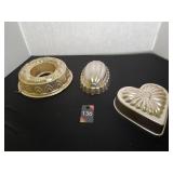 Vintage Copper Jello Molds