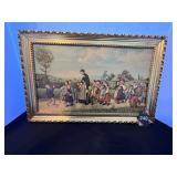 Vintage Framed Sunday School Walk Print