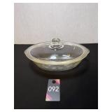 Glassbake #27 225 Oval Dish with Lid