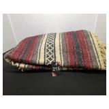 52"x76" Wool Indian Blanket