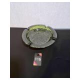 1970s Anchor Hocking Soreno Avacado Green Ashtray