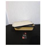 Vintage Rare White Cobalt Refrigerator Pan