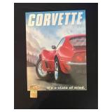Metal Corvette Sign