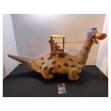 Vintage Fred Flintstone in Dino Toy by Marx