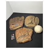 Baseball Gloves & Soft Ball