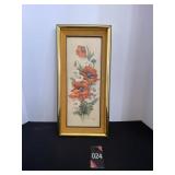 Vintage Rbt Laessig Framed Botanical Print 17.5"H