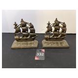 Cast Iron Old Ironsides Book Ends