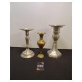 Candle Holders & Vase