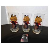 McDonalds Mayor Mc Cheese Collector  Glasses