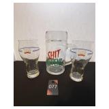 Lg Mug & Samuel Adams Beer Glasses