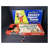 Vintage Mickey Mouse Game & Puzzle