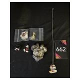 Mickey Mouse Pins, Necklace & Ring Mickey Mouse Pins, Necklace & Ring