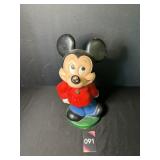 Vintage Illco Mickey Mouse Coin Bank 11.5"H