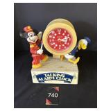 Mickey Mouse & Donald Duck Talking Alarm Clock