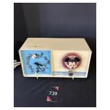 1960 Mickey Mouse Radio No Faceplate on Clock