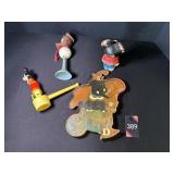 Vintage Disney Donald Duck Baby Rattle & Misc Vintage Disney Donald Duck Baby Rattle & Misc