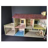 Metal Dollhouse 25"W X 16"H