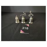 Misc Silver Plated Disney Bells