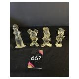 Vtg Clear Lucite Figurines Vtg Clear Lucite Figurines