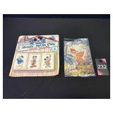 Mickey Mouse Club Card Games & Bambi 3-D Card Mickey Mouse Club Card Games & Bambi 3-D Card