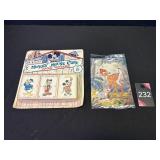 Mickey Mouse Club Card Games & Bambi 3-D Card