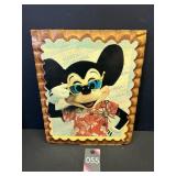 Mickey Mouse Decoupage Clock 9"x11"