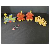 Walt Disney Casey Jr Wood train/Dewey, Louie & ...