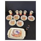 Vtg Winnie The Pooh Plastic Play Cups & Dishes Vtg Winnie The Pooh Plastic Play Cups & Dishes