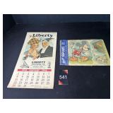 Liberty Calendar 1933 & Walt Disney Kut-Out #2614 Liberty Calendar 1933 & Walt Disney Kut-Out #2614
