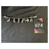 Brass Disney Charm Bracelet 6' long Brass Disney Charm Bracelet 6' long
