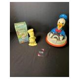 Sulptured Donald Duck Soap &1976 Wobble RockerToy