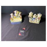 Vintage Three Little Pigs T-Brush Holder & Soap Di