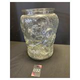 Glass Mickey Mouse Cookie Jar no lid 10.5"H