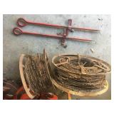 Red International Corn Planter Stakes with Wire