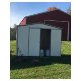 White Aluminum Shed