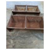 2 Feed Troughs