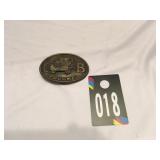 Bronze Tone CB Trucker Belt Buckle