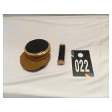 Vintage Compact and Lipstick Holder