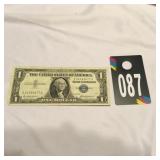 1957 D588 Silver Certificate Dollar