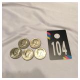 Kennedy Half Dollars 1972, 1976