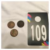 1919 &1950-D Lincoln Wheat Pennies and Earlier Pen