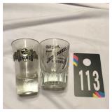 Vikings and Jack Daniels Whiskey Shot Glasses